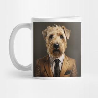 Soft Coated Wheaten Terrier Dog in Suit Mug